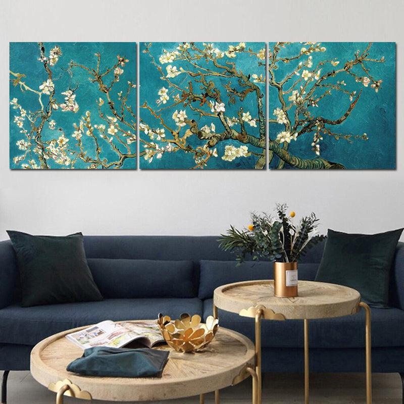 Van Gogh's Almond Blossom Famous Oil Painting Reproduction Canvas | Wall Art For Room Decoration